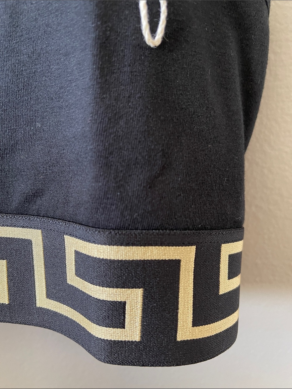 NEW Versace Cotton Greek key Logo Band Sports Bra Sz 4 - Picture 6 of 12